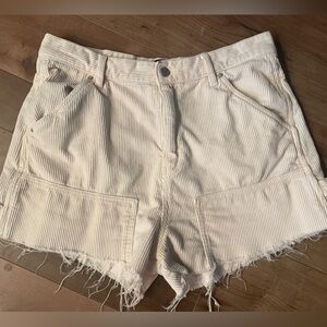 13” Rise! Urban Outfitters Corduroy Cream Shorts
